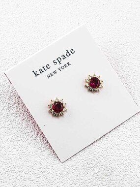 Kate Spade Crystal Inlaid Stud Earrings